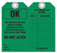 Scaffold Ok to Use Safety Tag PK10