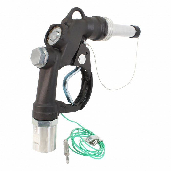 AviationFuelNozzle Black 7inAlumSpout
