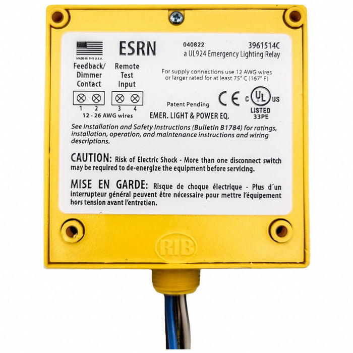 UL924 Lighting Relay 20A 120-277Vac