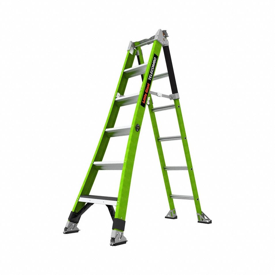 Combination Ladder 6.3 ft 375 lb Capac.