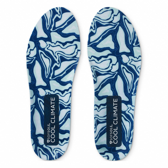 Insole Blue White Size Men 8 to 13