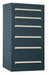 ModDrwrCab 59 x30 x28 Light Gray 6Drwr
