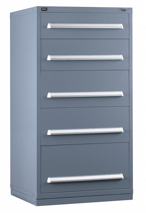 ModDrwrCab 59 x30 x28  Gray 5Drwr