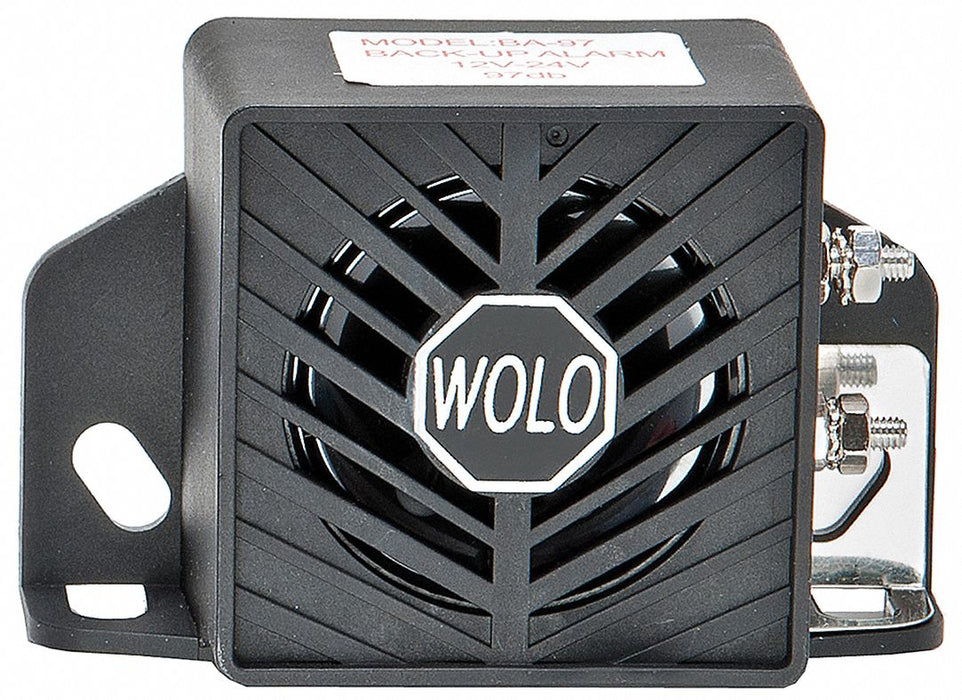 Back Up Alarm 97dB Black 2-1/2 in H