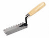 Notched Trowel 6inL 2inW Carbon Steel