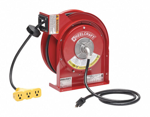 Extension Cord Reel Red 45 ft 12 AWG