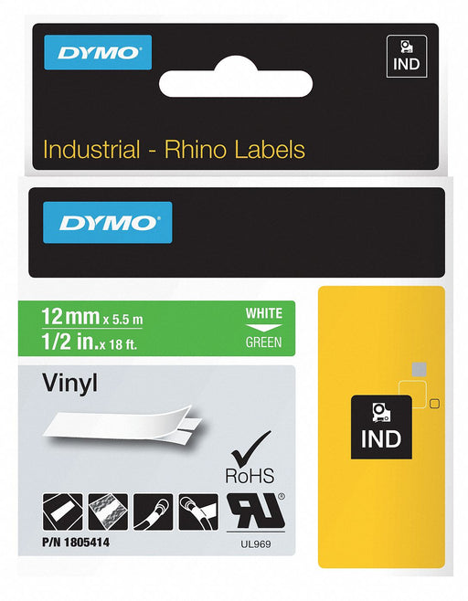 Label/RibbonCartridge Green Gloss 1/2inW