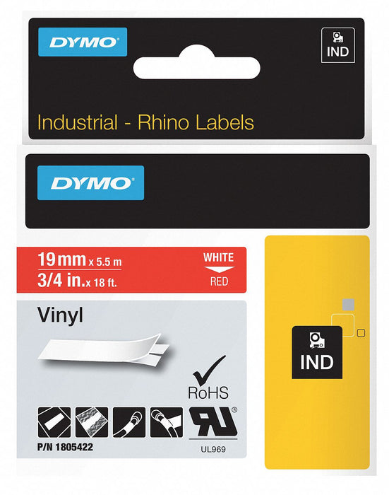 Label Tape Cartridge Vinyl 18 ft.L 3/4 W