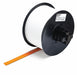 ContinuousLabelStock Orange/White Gloss