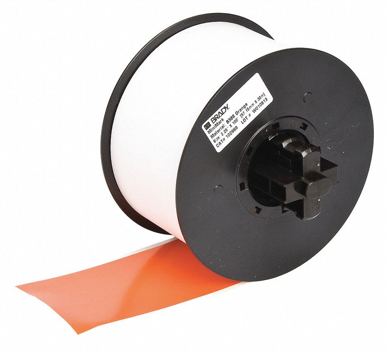 ContinuousLabelStock Orange Gloss 1/2inW