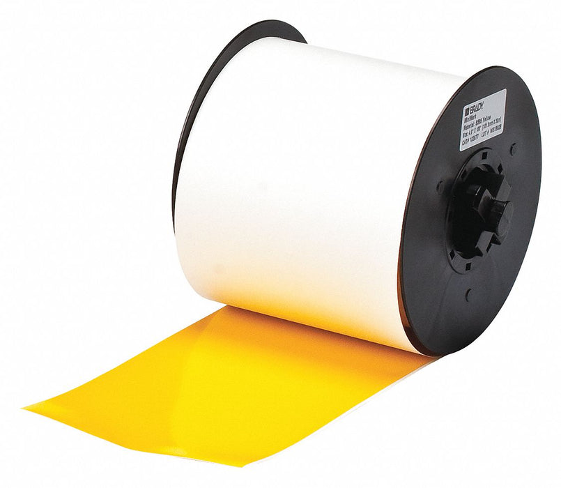 ContinuousLabelStock Yellow Gloss 4inW