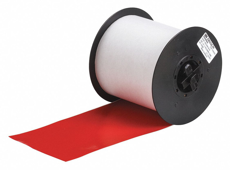ContinuousLabelStock Red Gloss 4inW