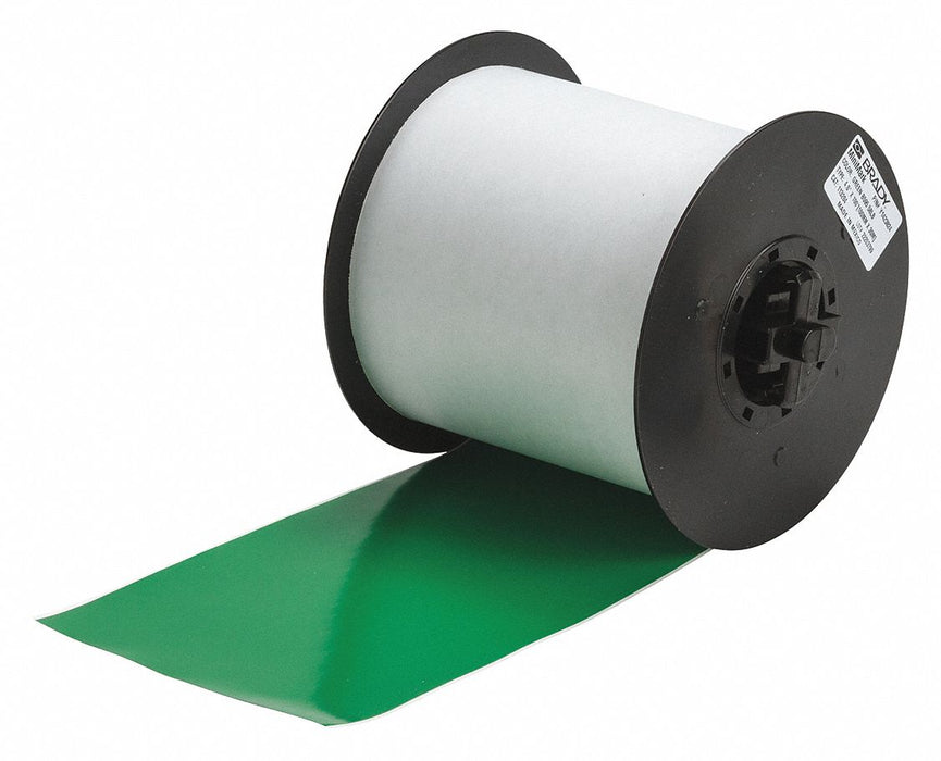 ContinuousLabelStock Green Gloss 4inW