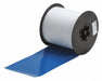 ContinuousLabelStock Blue Gloss 4inW
