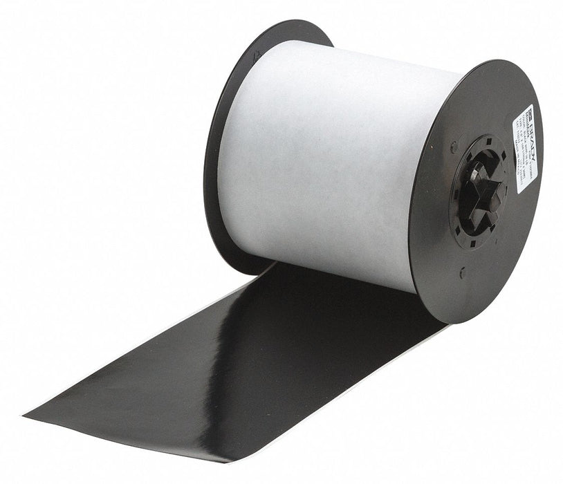 ContinuousLabelStock Black Gloss 4inW