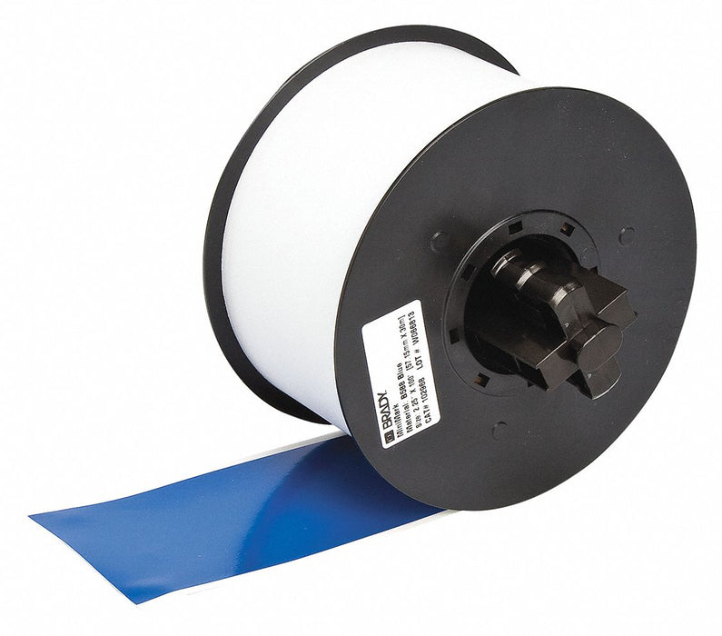 ContinuousLabelStock Blue Gloss 2-1/4inW