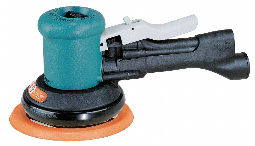 Air Orbital Sander 6 in Disc Dia Palm