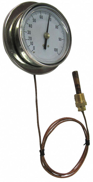 G2666 Analog Panel Mt Thermometer 0 to 160F