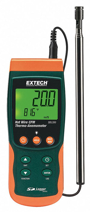 Anemometer 40 to 3 940fpm 32 to 122F