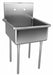 Scullery Sink 27.5 x27 x48 Silver