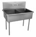 Scullery Sink 33 x27.5 x44 Silver