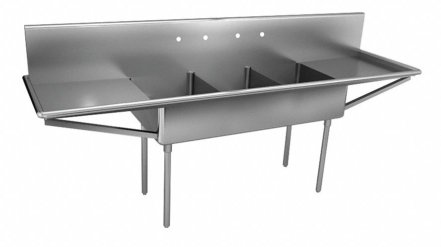 Just Scullery Sink Squar 24inx24inx12in