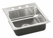 Drop-In Sink w/Faucet Ledge 18 x15 x5.5 