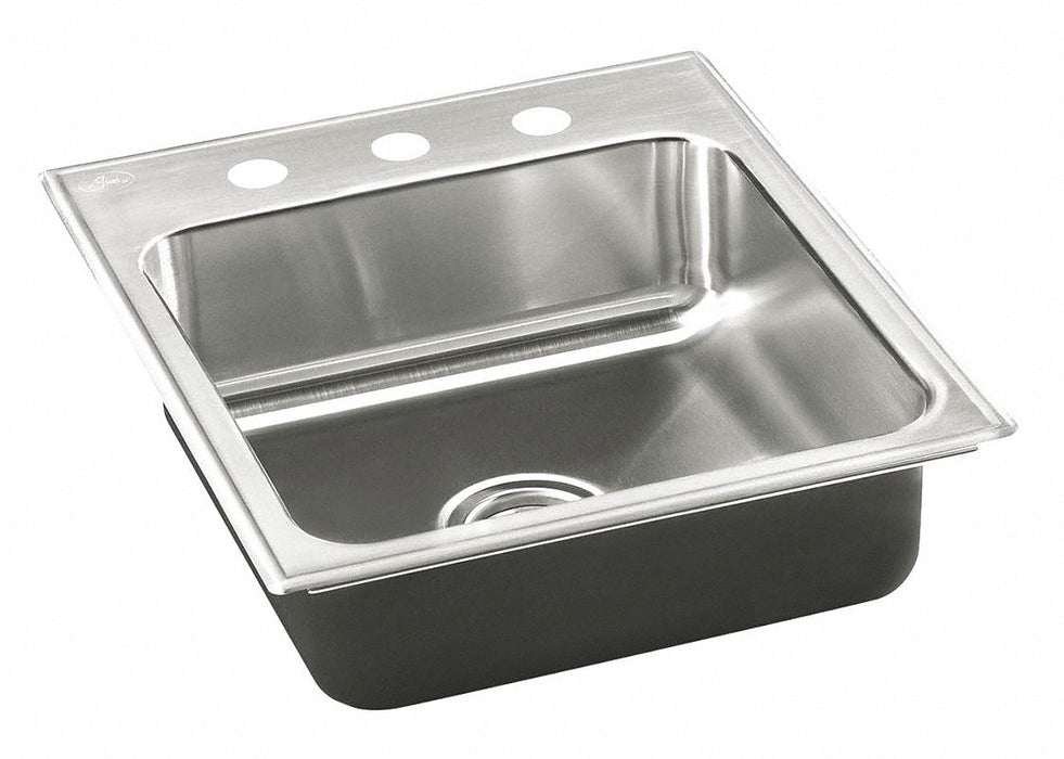 Drop-In Sink w/Faucet Ledge 18 x15 x5.5 