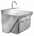 Scrub Sink 34 x24.5 x28 Silver