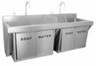 Scrub Sink 64 x24.5 x28 Silver