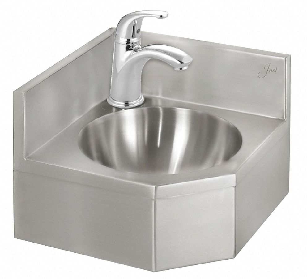 Just Corner Bath Sink Cir 10inx10inx5in