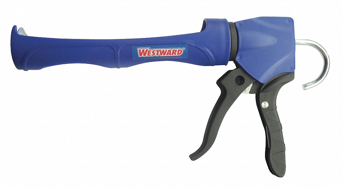 Dripless Caulk Gun Plastic Black/Blue