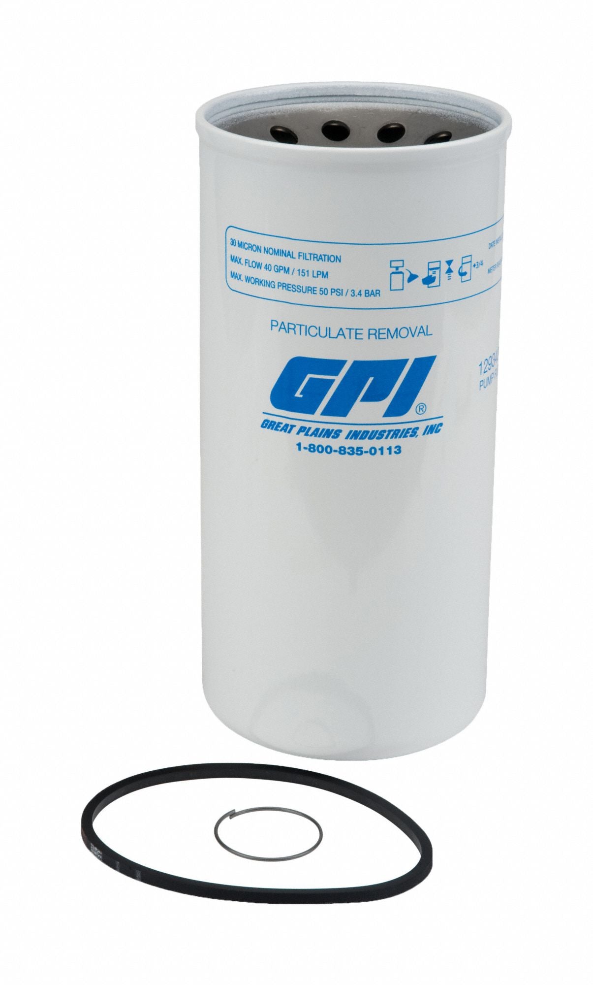 Filter Housing 11 H 5 1/8 Dia White