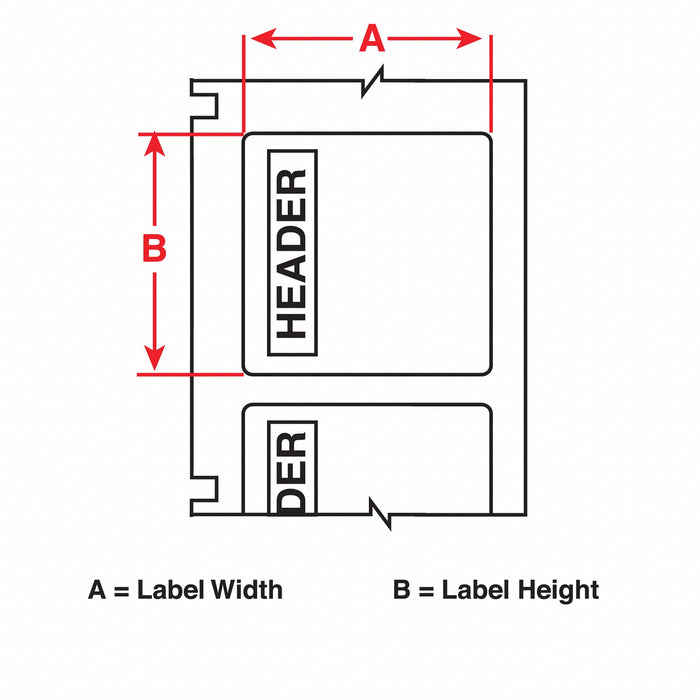 Pre-Cut Label Stock Roll White Gloss