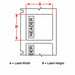 Pre-Cut Label Stock Roll White Gloss