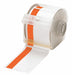 ContinuousLabelStock White Orange Gloss