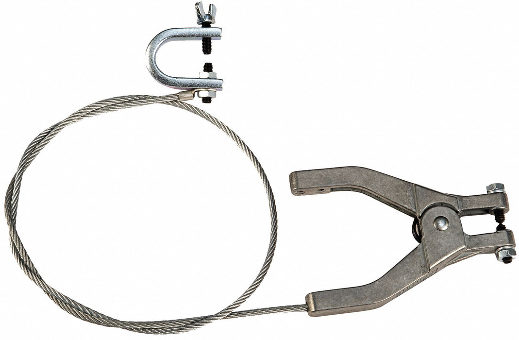 Ground Wire with Clamp and C-Clamp