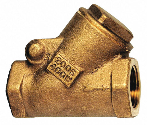 Swing Y Check Valve 2.25 in Overall L