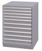 Mod Drwr Cab 41-3/4 H 10 Drwr Light Gray