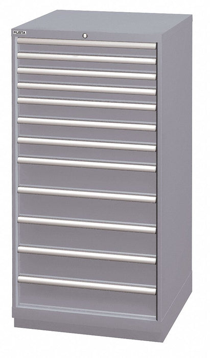Mod Drwr Cab 59-1/2 H 12 Drwr Light Gray