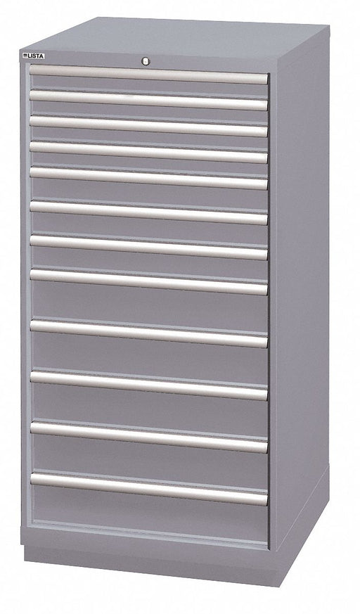 Mod Drwr Cab 59-1/2 H 12 Drwr Light Gray