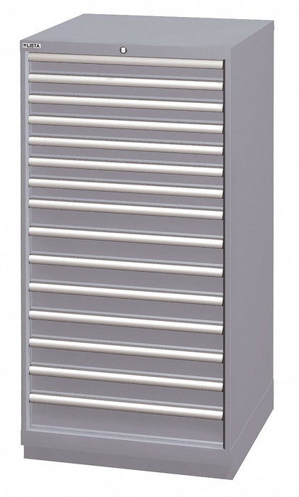 Mod Drwr Cab 59-1/2 H 15 Drwr Light Gray