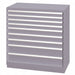 Mod Drwr Cab 39 3/8 H 9 Drwr Light Gray