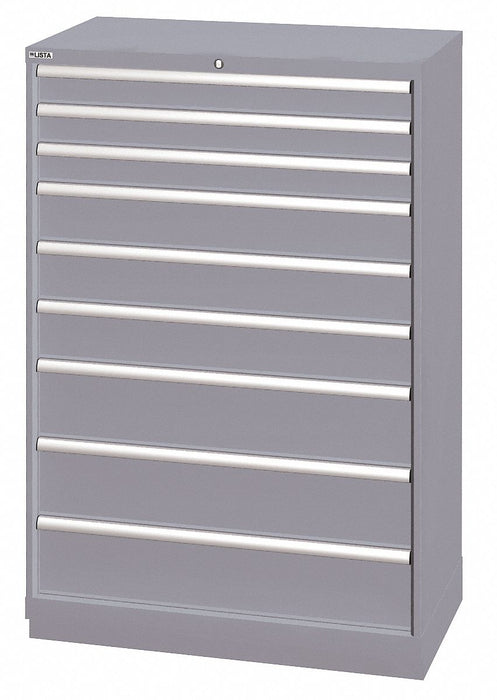 Mod Drwr Cab 59-1/2 H 9 Drwr Light Gray