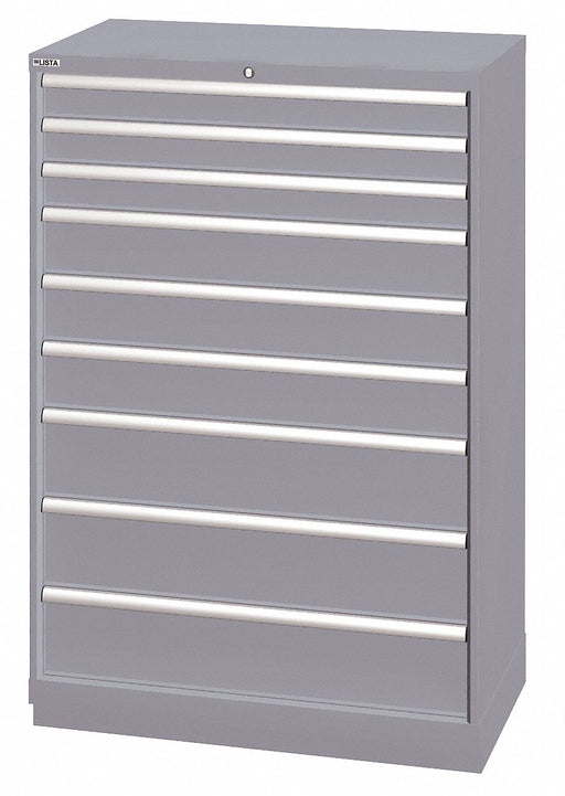 Mod Drwr Cab 59-1/2 H 9 Drwr Light Gray
