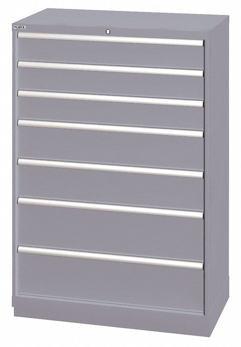 Mod Drwr Cab 59-1/2 H 7 Drwr Light Gray