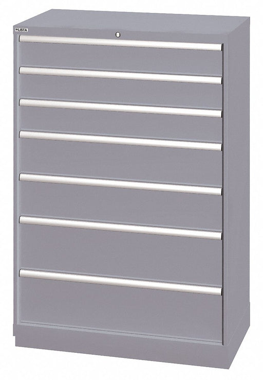 Mod Drwr Cab 59-1/2 H 7 Drwr Light Gray