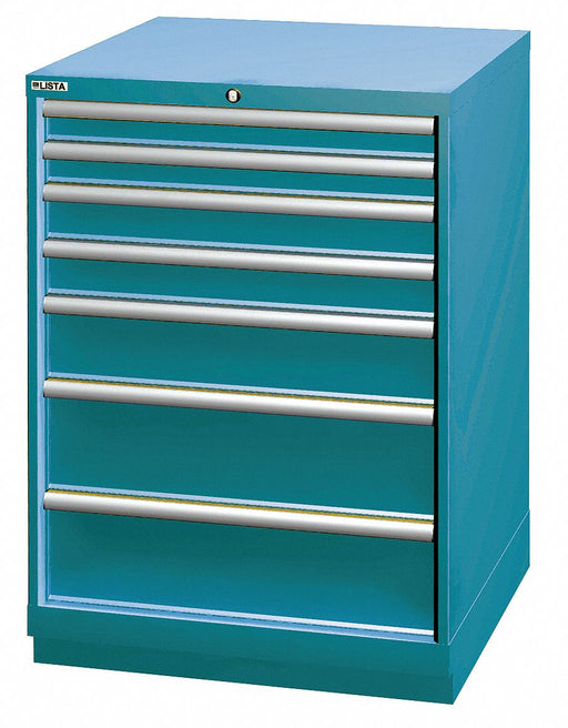 Mod Drwr Cab 41-3/4 H 7 Drwr Clssc Blue