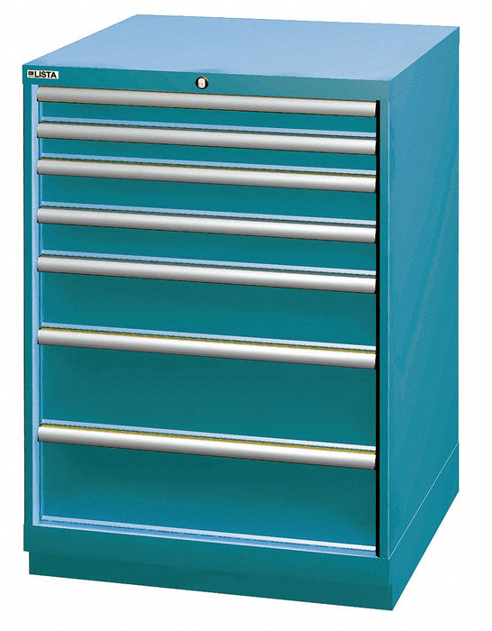 Mod Drwr Cab 41-3/4 H 7 Drwr Clssc Blue
