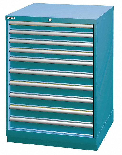 Mod Drwr Cab 41-3/4 H 10 Drwr Clssc Blue
